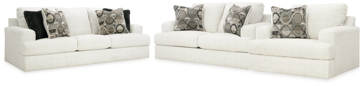 Karinne Linen Sofa, Loveseat and Oversized Chair from Ashley - Luna Furniture