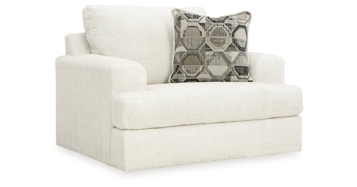 Karinne Linen Oversized Chair from Ashley - Luna Furniture