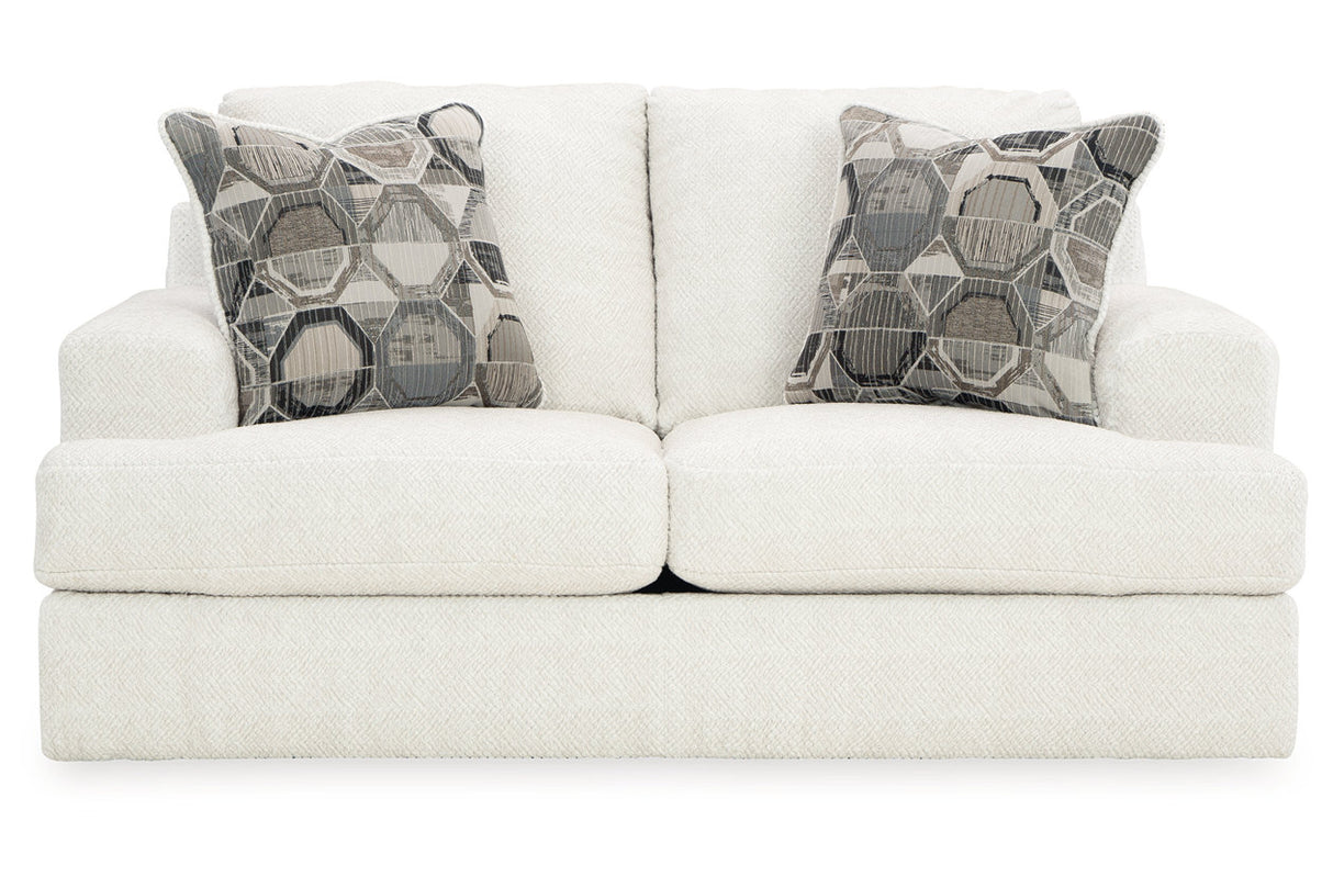 Karinne Linen Loveseat and Chair from Ashley - Luna Furniture
