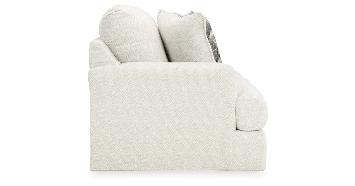 Karinne Linen Loveseat, Oversized Chair and Accent Ottoman from Ashley Furniture - Luna Furniture