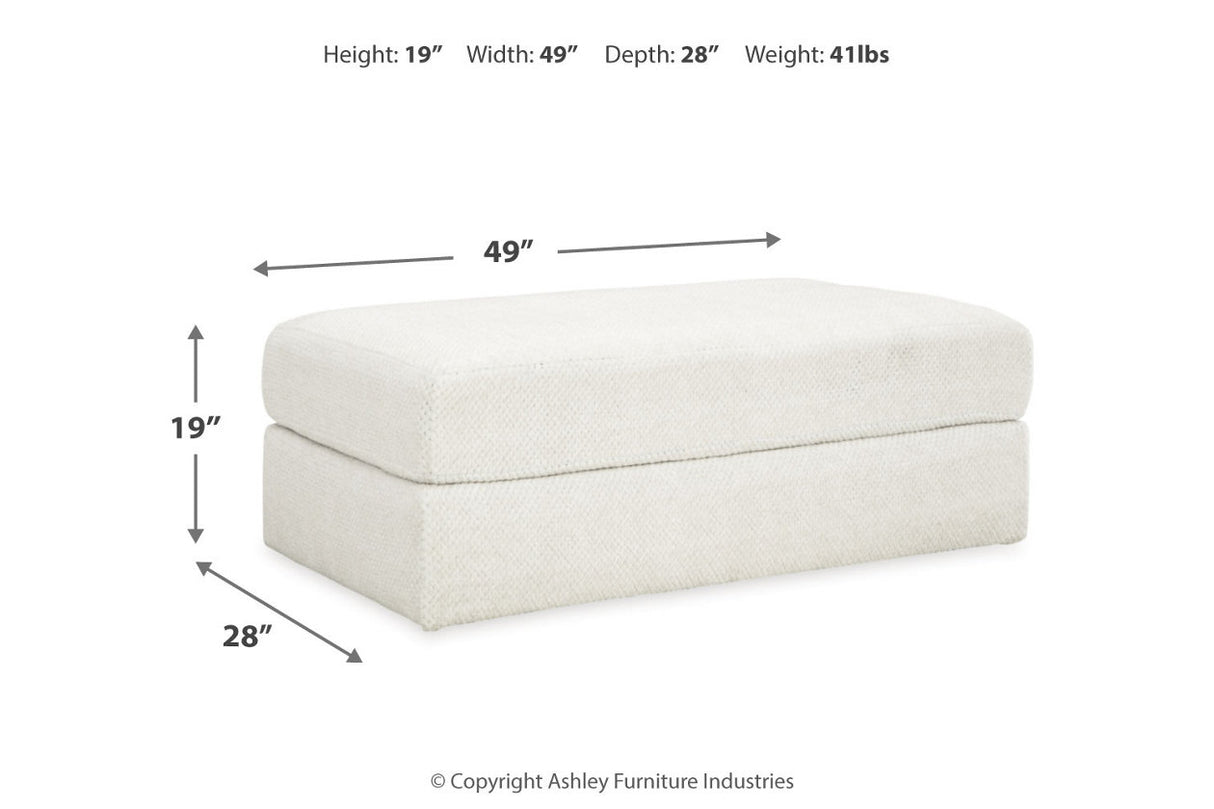 Karinne Linen Oversized Chair and Ottoman from Ashley - Luna Furniture