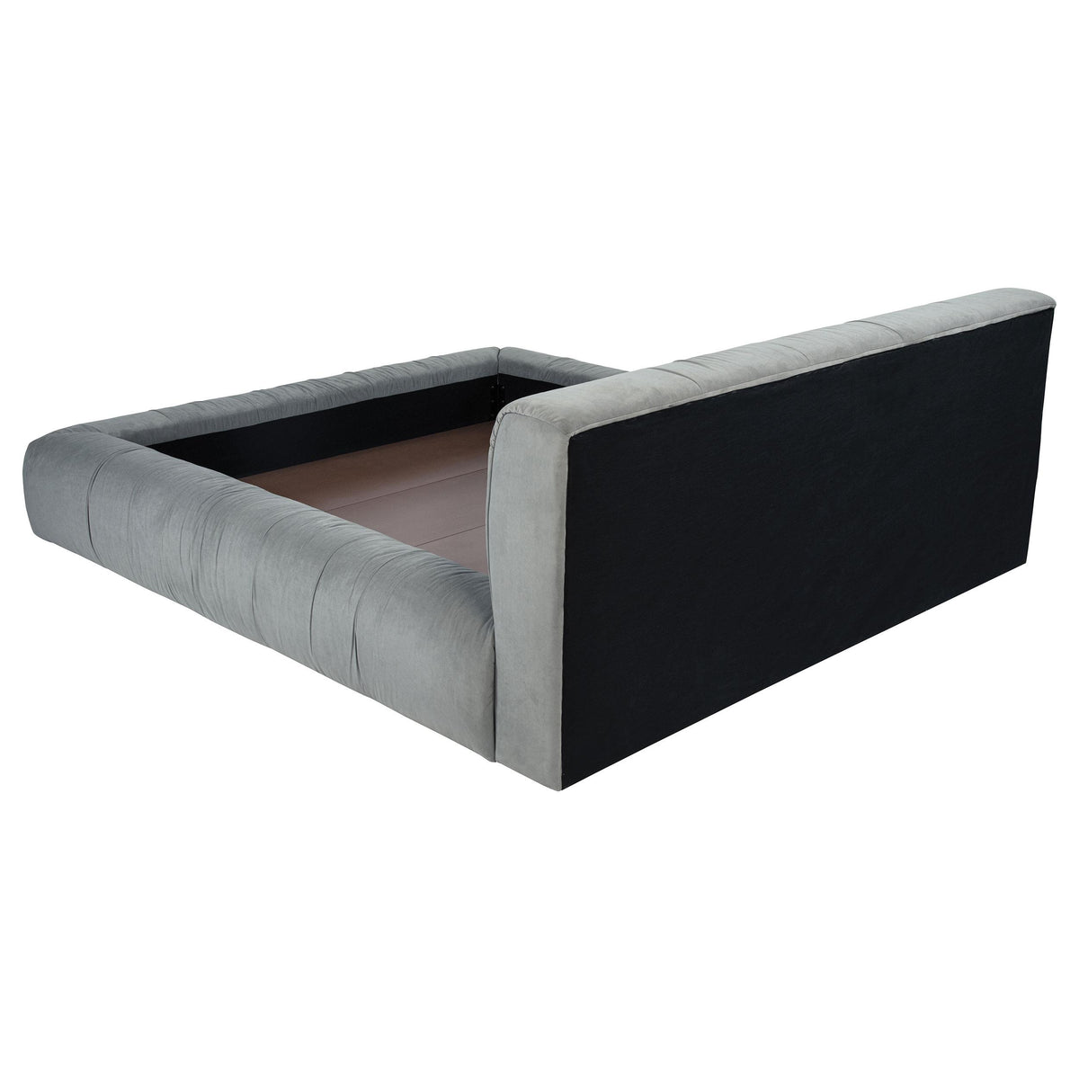 Wilshire Gray Upholstered Eastern King Platform Bed from Coaster - Luna Furniture