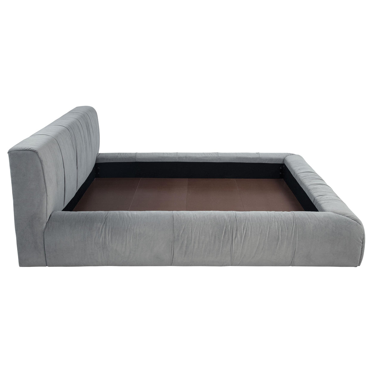 Wilshire Gray Upholstered Eastern King Platform Bed from Coaster - Luna Furniture