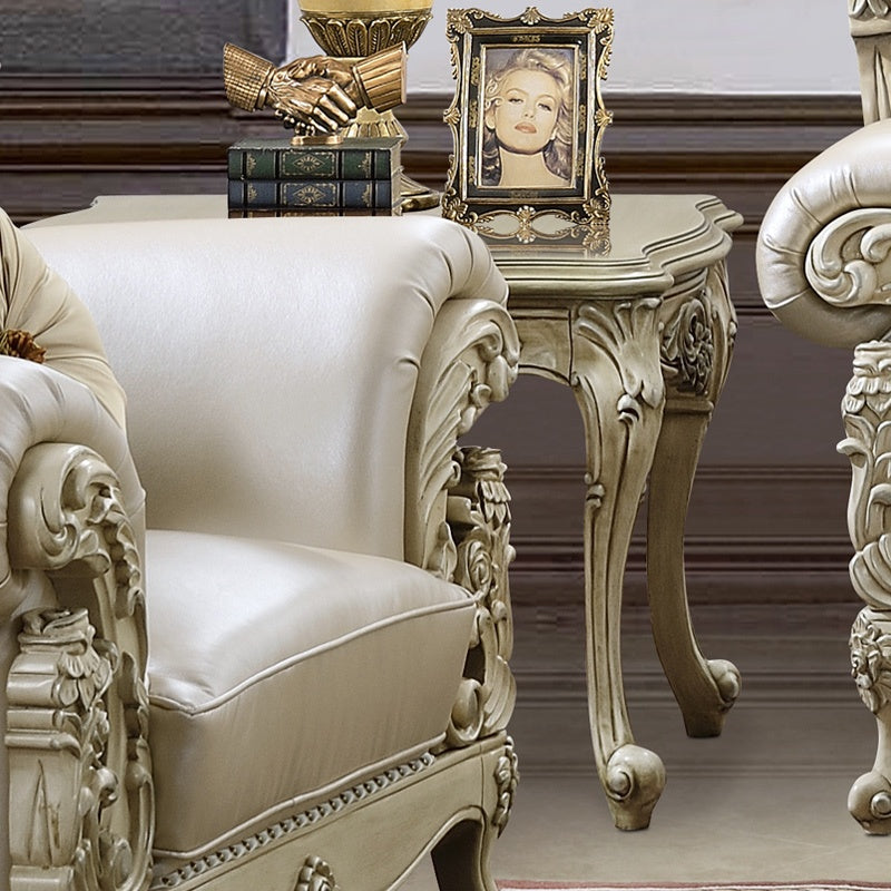 HD-32 Plantation Cove White End Table from Homey Design - Luna Furniture