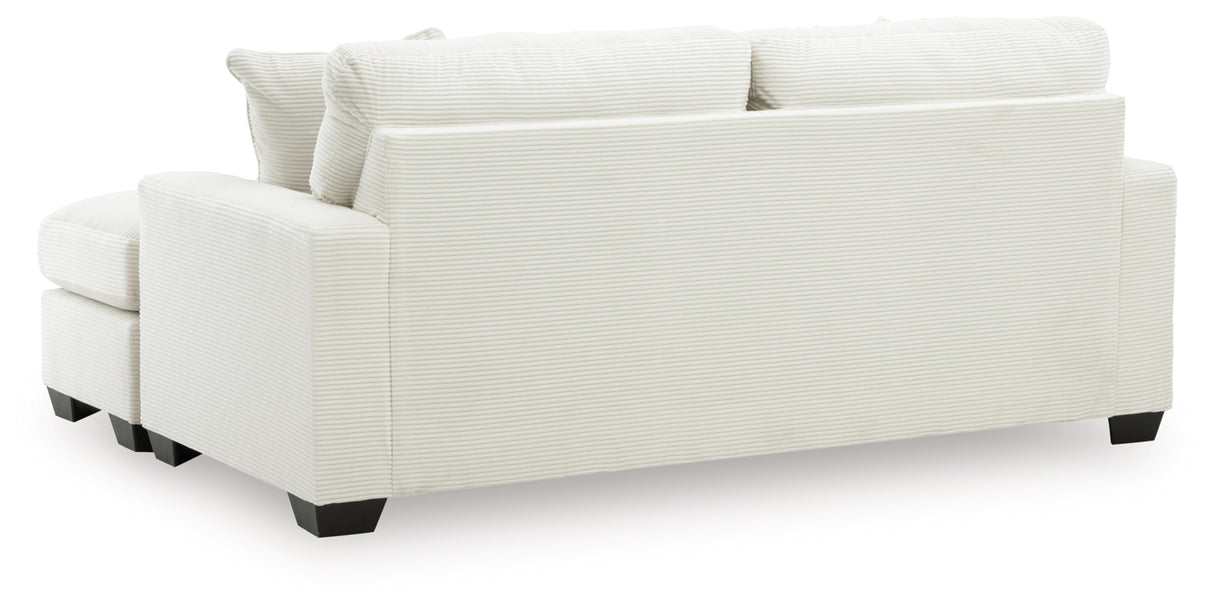 Greenbriar Smoke Loveseat and Sofa Chaise from Ashley - Luna Furniture