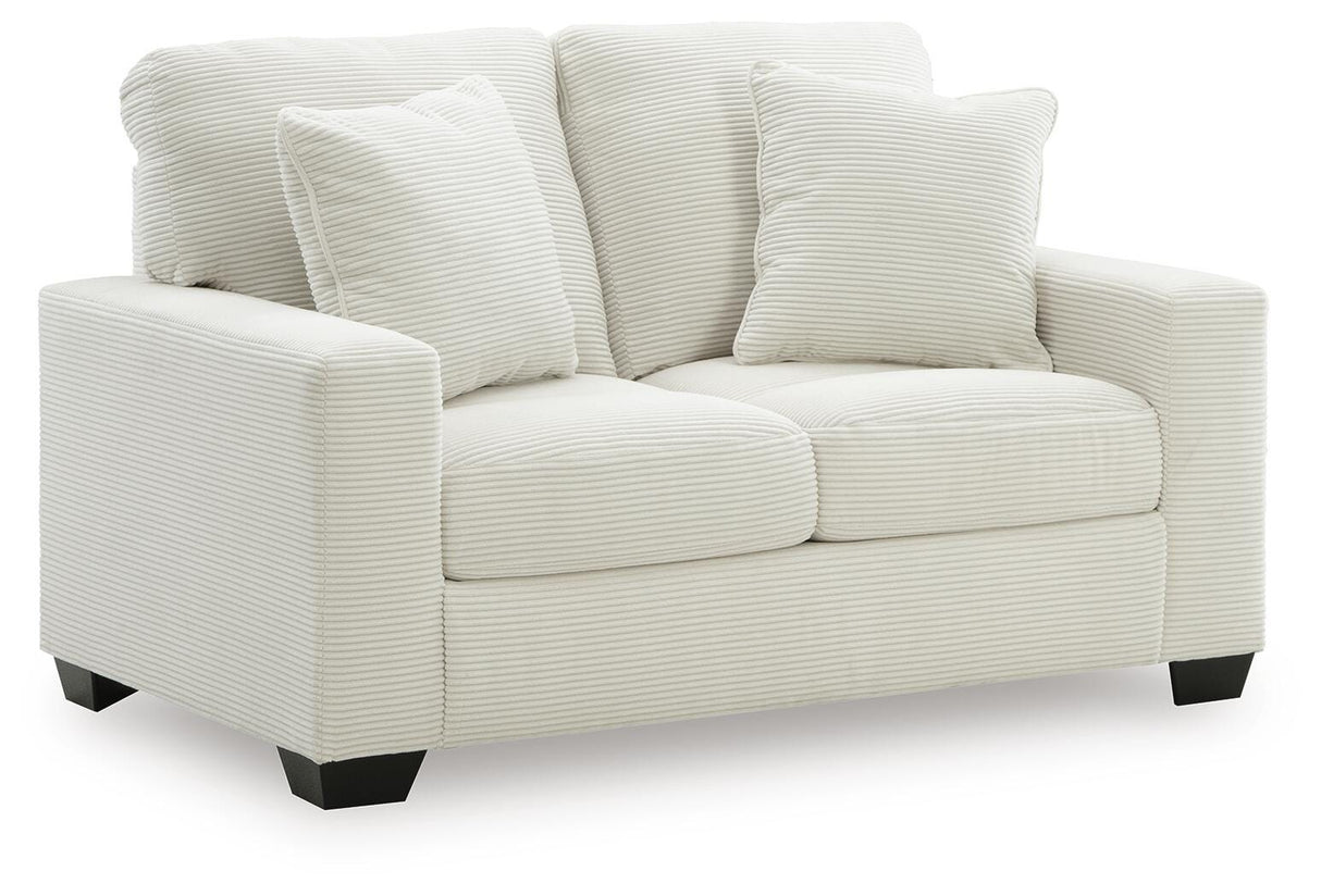 Greenbriar Smoke Loveseat and Sofa Chaise from Ashley - Luna Furniture