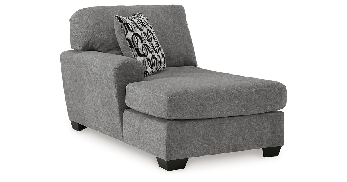 Birkdale Court Gray Left-Arm Facing Corner Chaise from Ashley Furniture - Luna Furniture