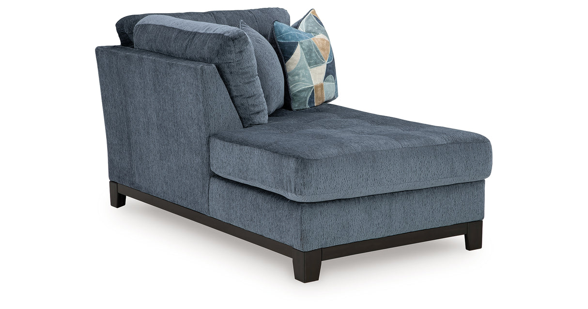 Maxon Place Navy Left-Arm Facing Corner Chaise from Ashley - Luna Furniture