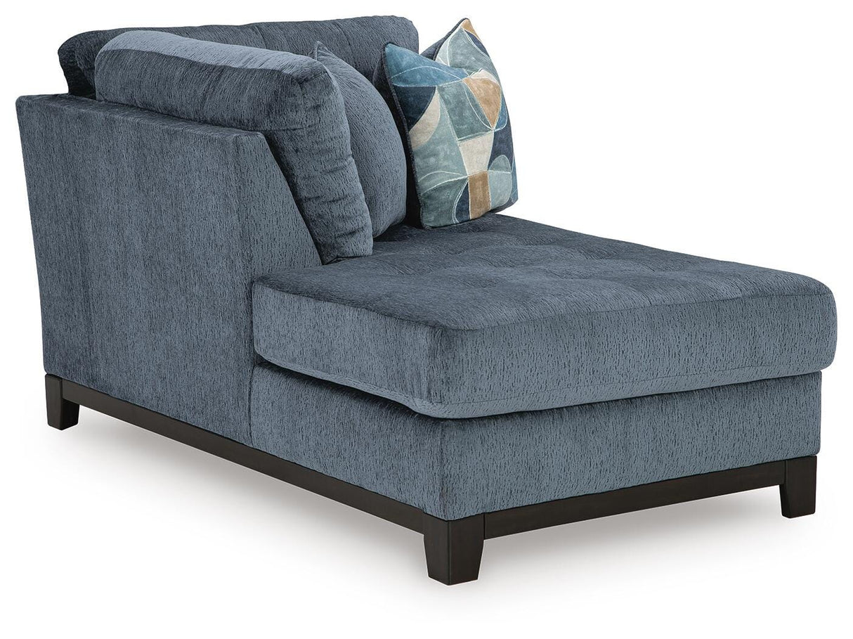 Maxon Place Navy 3-Piece Sectional and Ottoman from Ashley - Luna Furniture