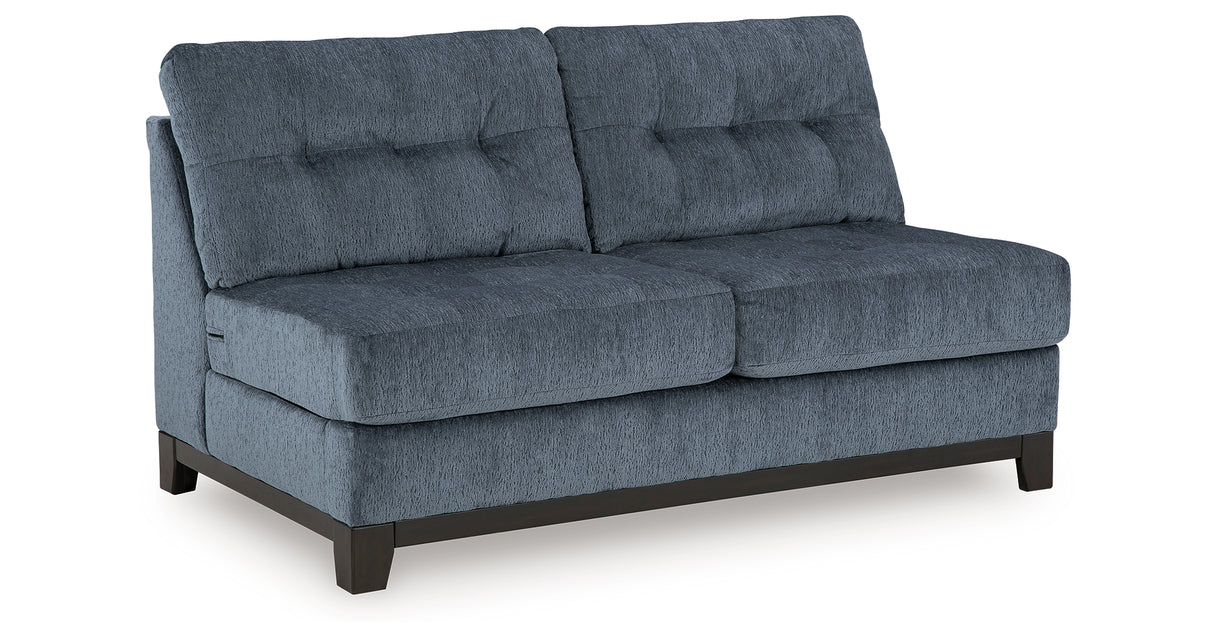 Maxon Place Navy Armless Loveseat from Ashley - Luna Furniture