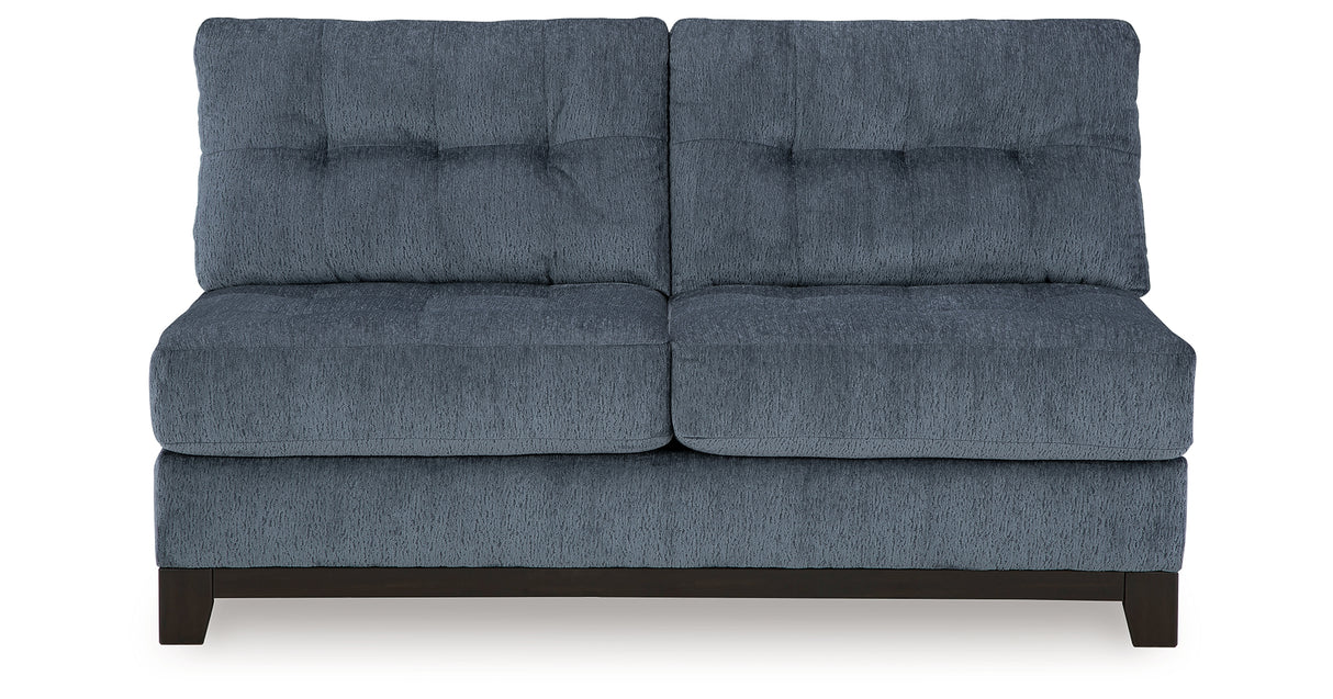 Maxon Place Navy Armless Loveseat from Ashley - Luna Furniture