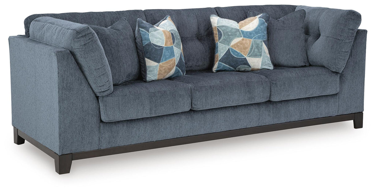 Maxon Place Navy 3-Piece Sectional and Ottoman from Ashley - Luna Furniture
