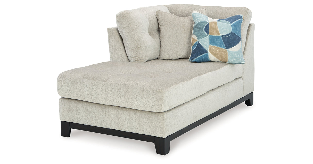 Maxon Place Stone Left-Arm Facing Corner Chaise from Ashley - Luna Furniture