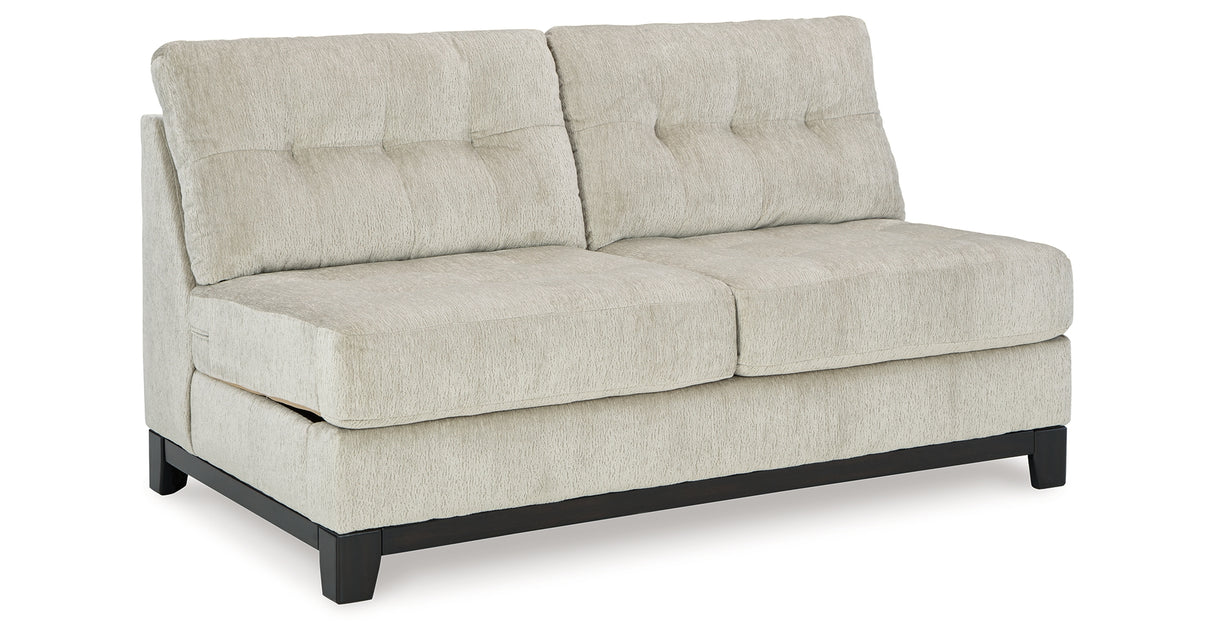 Maxon Place Stone Armless Loveseat from Ashley - Luna Furniture