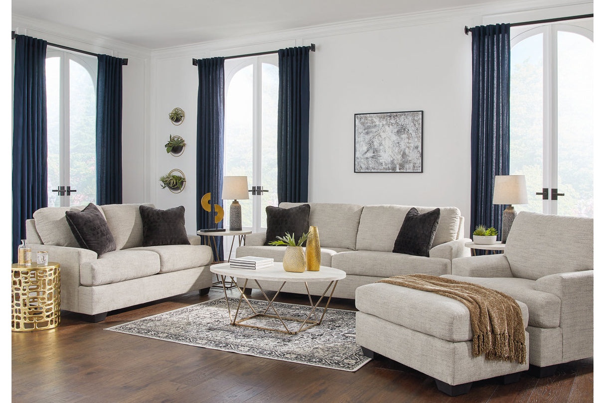 Vayda Pebble Sofa, Loveseat, Chair and Ottoman from Ashley - Luna Furniture