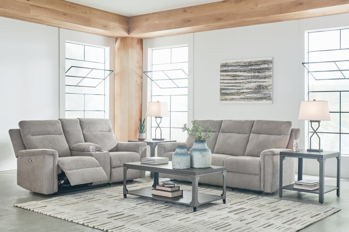 Barnsana Ash Power Reclining Sofa and Loveseat from Ashley Furniture - Luna Furniture