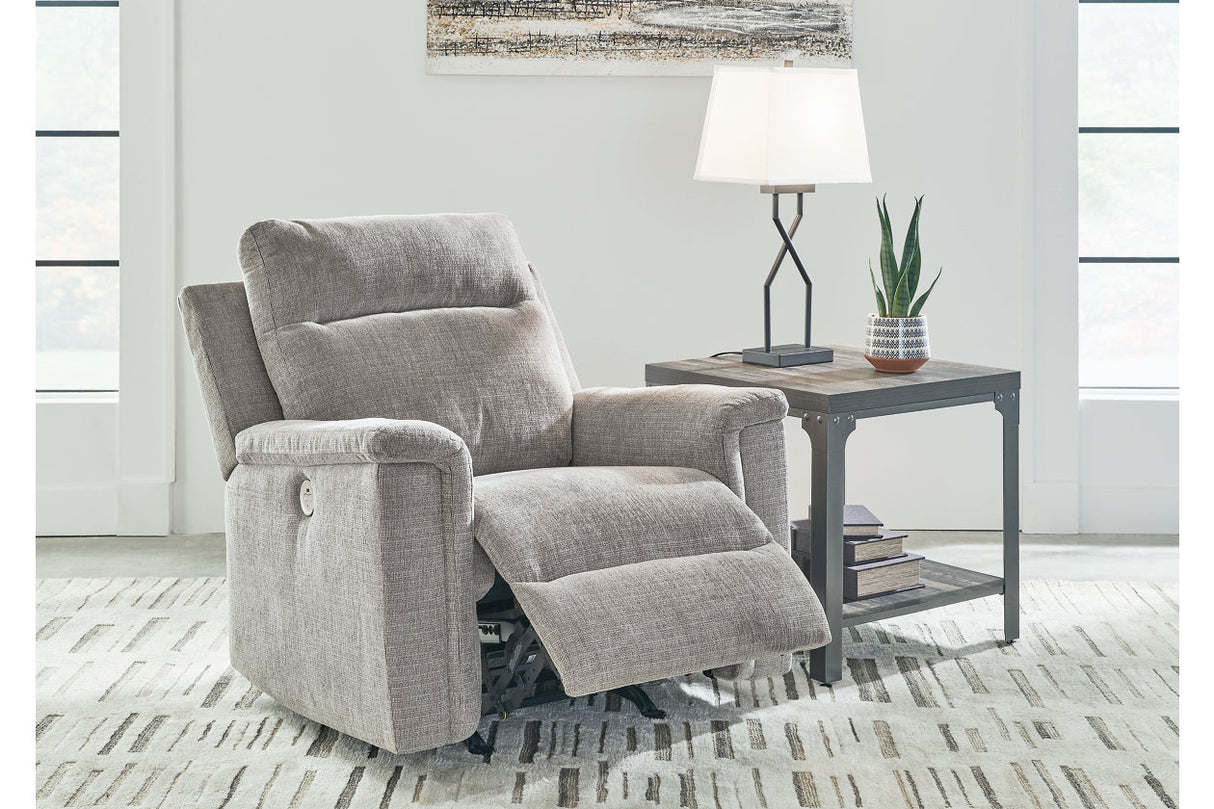 Barnsana Ash Power Reclining Sofa, Loveseat and Recliner from Ashley - Luna Furniture