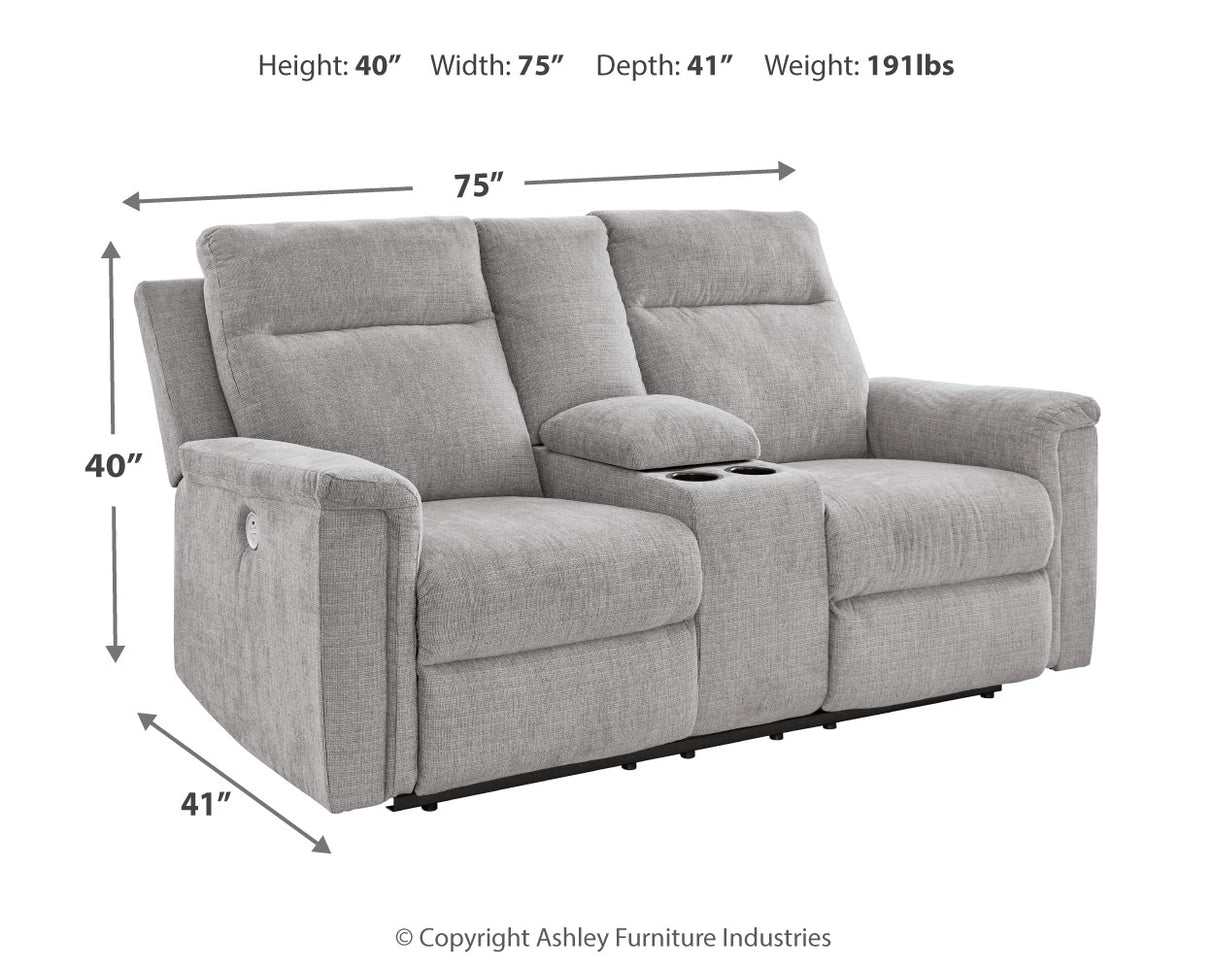 Barnsana Ash Power Reclining Sofa, Loveseat and Recliner from Ashley Furniture - Luna Furniture