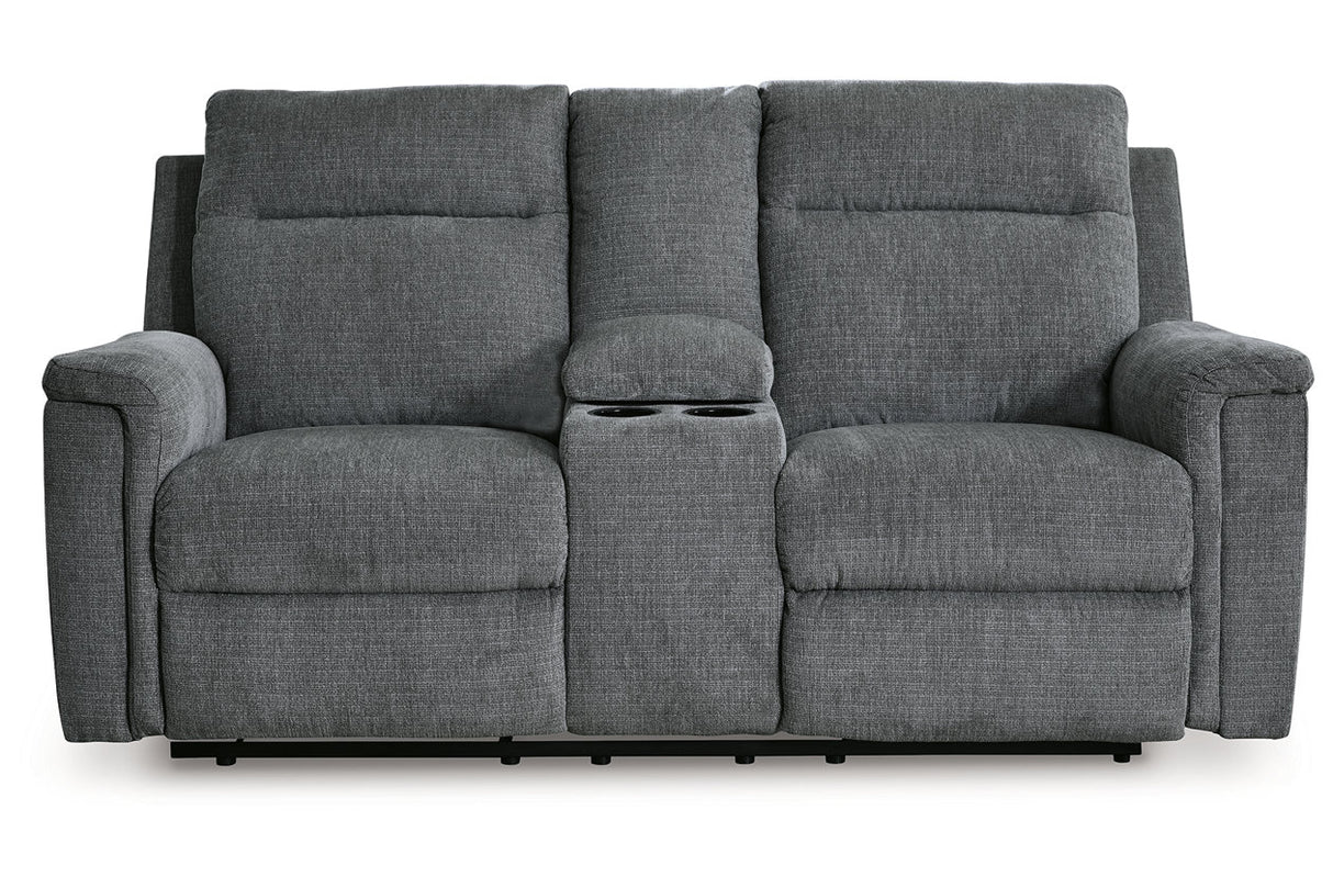 Barnsana Gravel Power Reclining Sofa, Loveseat and Recliner from Ashley - Luna Furniture