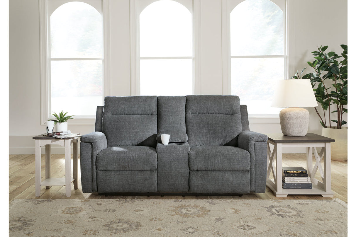 Barnsana Gravel Power Reclining Sofa, Loveseat and Recliner from Ashley - Luna Furniture