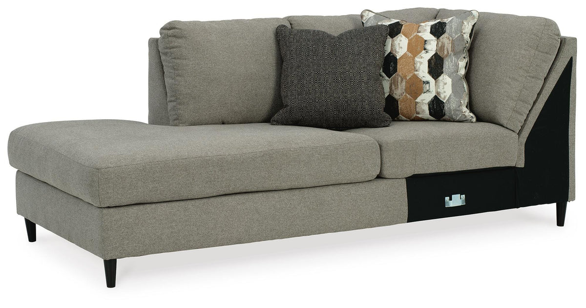 Santasia Granite Left-Arm Facing Corner Chaise from Ashley - Luna Furniture