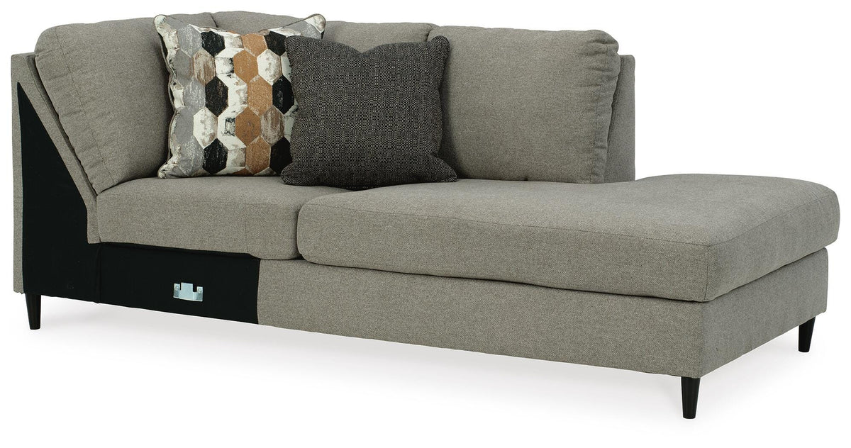 Santasia Granite Right-Arm Facing Corner Chaise from Ashley - Luna Furniture