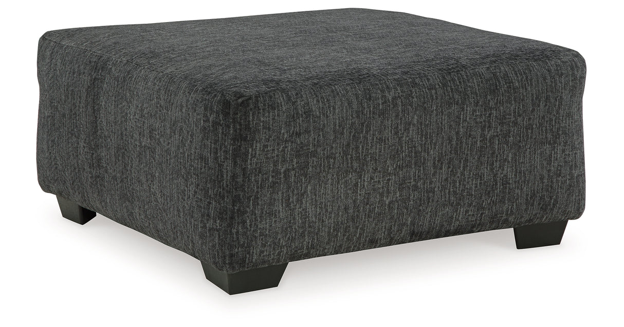 Biddeford Shadow Oversized Swivel Chair and Ottoman from Ashley Furniture - Luna Furniture
