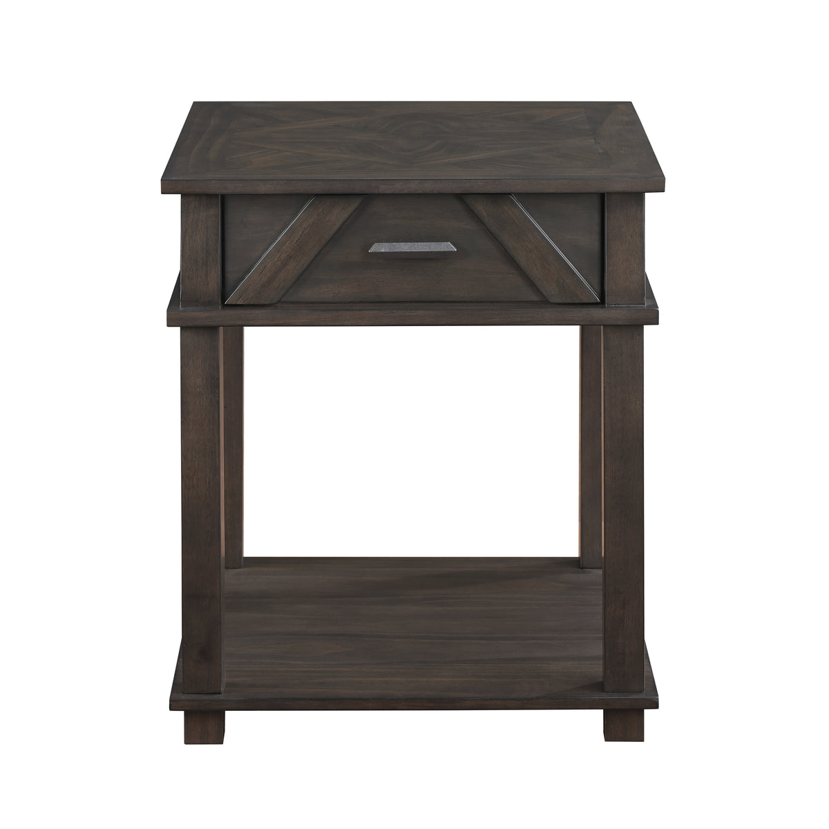Lakeside Brown Chairside End Table from Homelegance - Luna Furniture