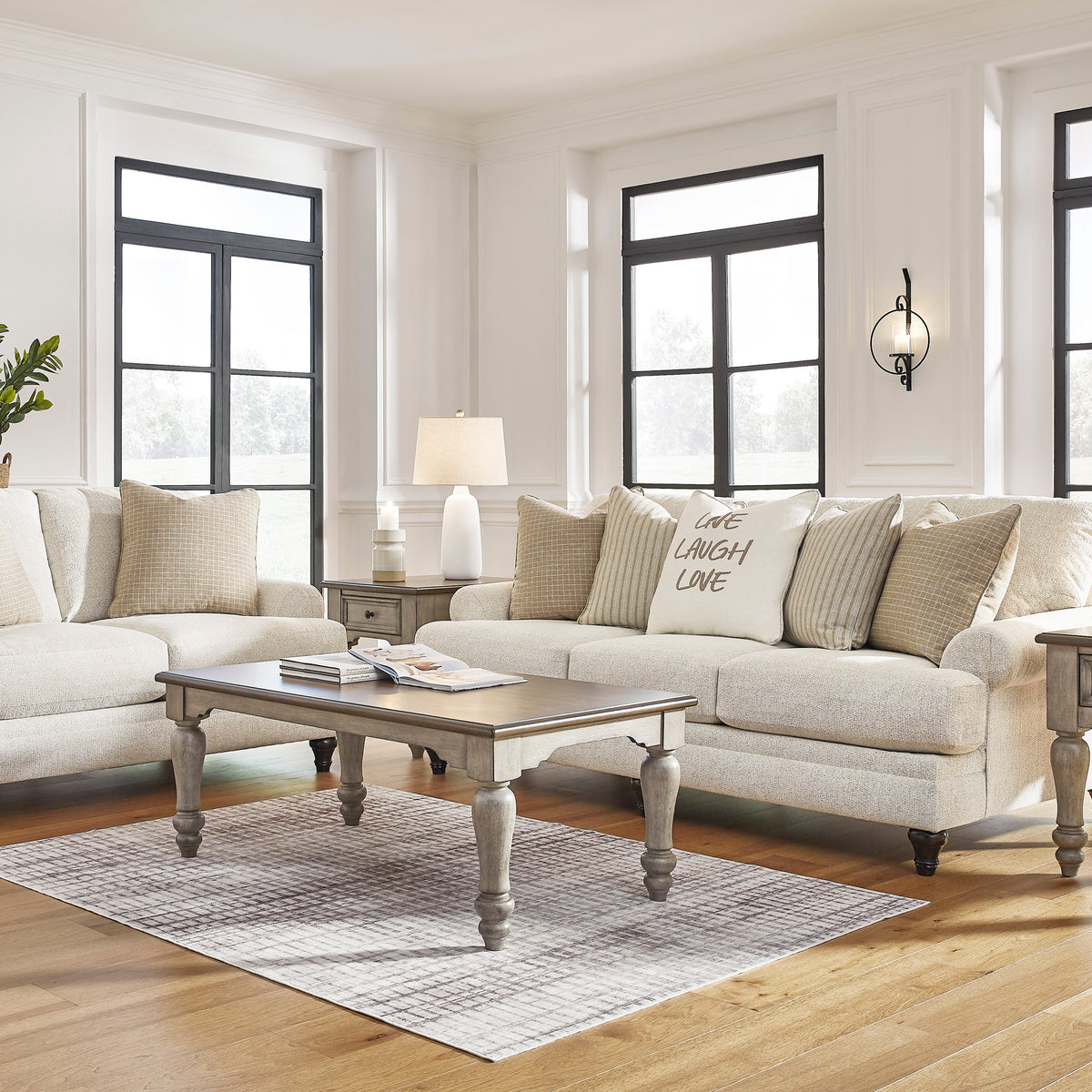 Valerani Sandstone Living Room Set Luna Furniture