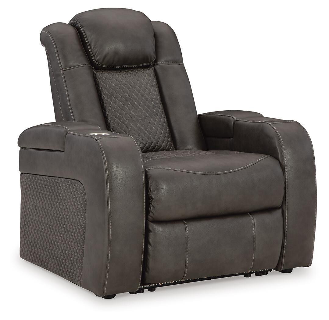 Fyne-Dyme Shadow Power Reclining Sofa, Loveseat and Recliner from Ashley Furniture - Luna Furniture