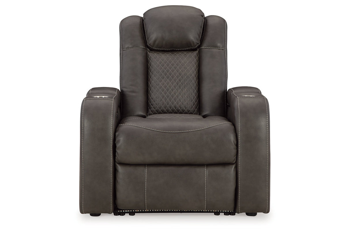 Fyne-Dyme Shadow Power Reclining Sofa, Loveseat and Recliner from Ashley - Luna Furniture