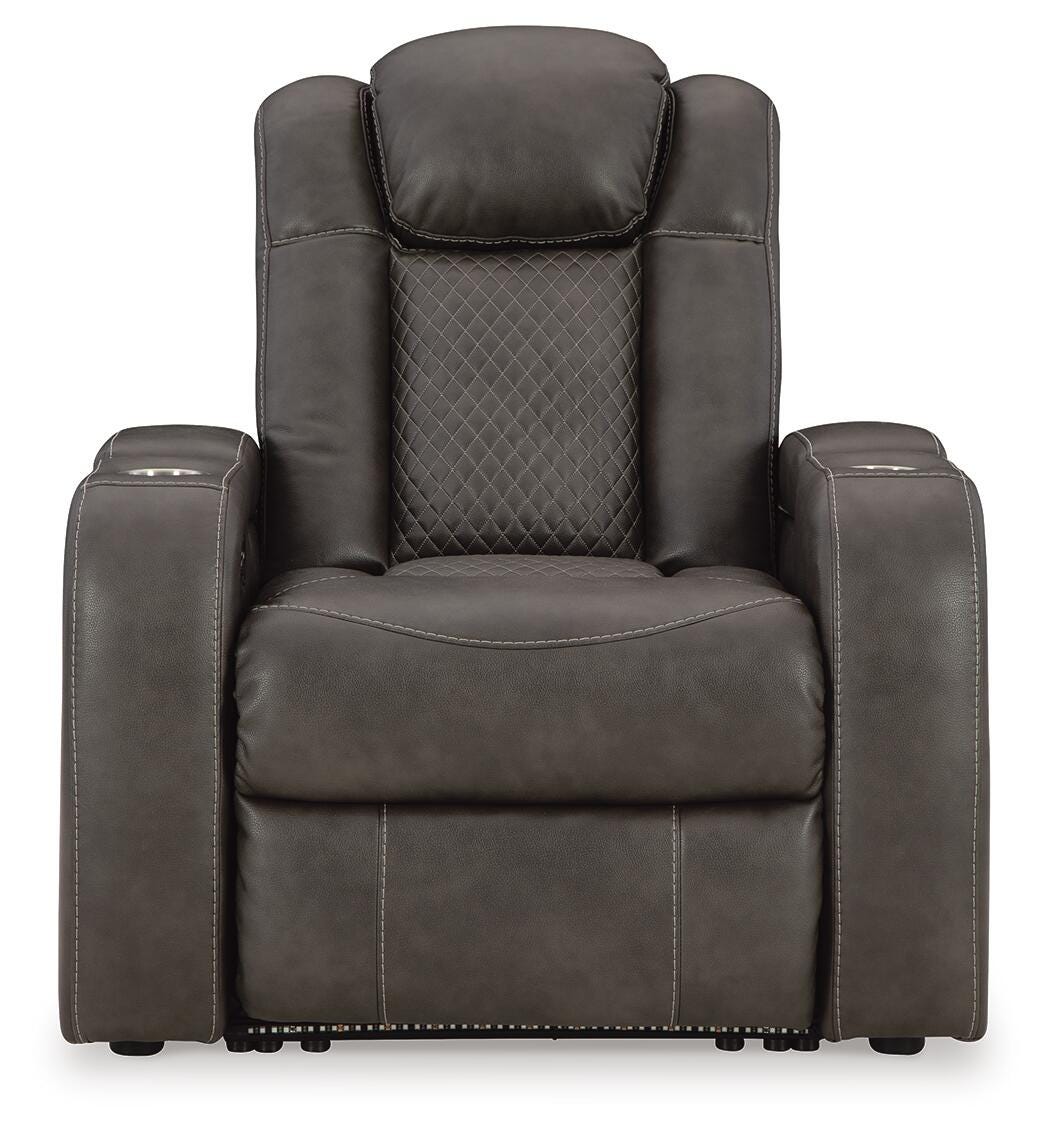 Fyne-Dyme Shadow Power Reclining Sofa, Loveseat and Recliner from Ashley Furniture - Luna Furniture