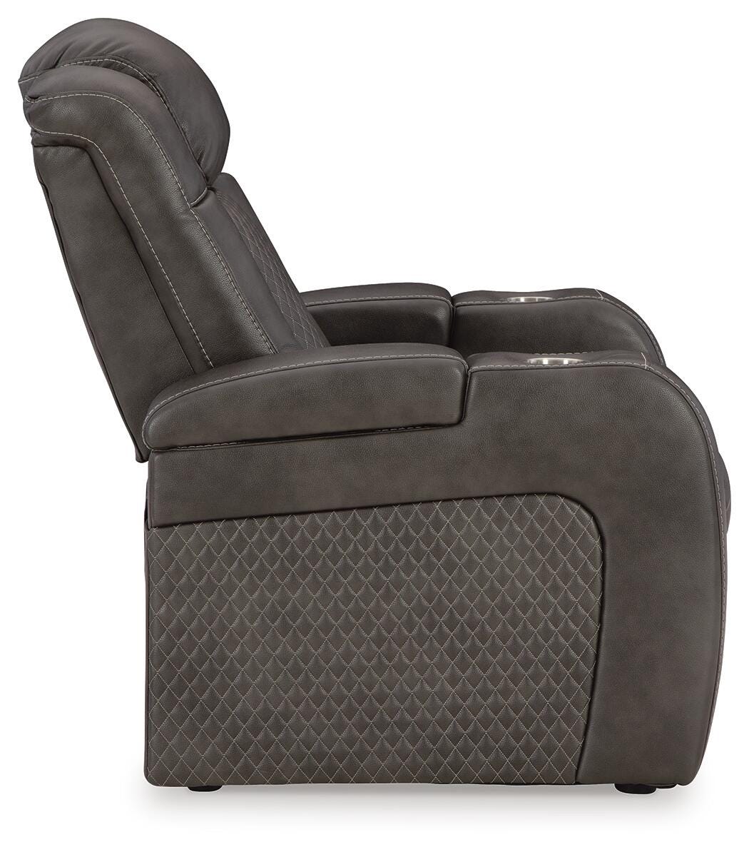 Fyne-Dyme Shadow Power Reclining Sofa, Loveseat and Recliner from Ashley Furniture - Luna Furniture