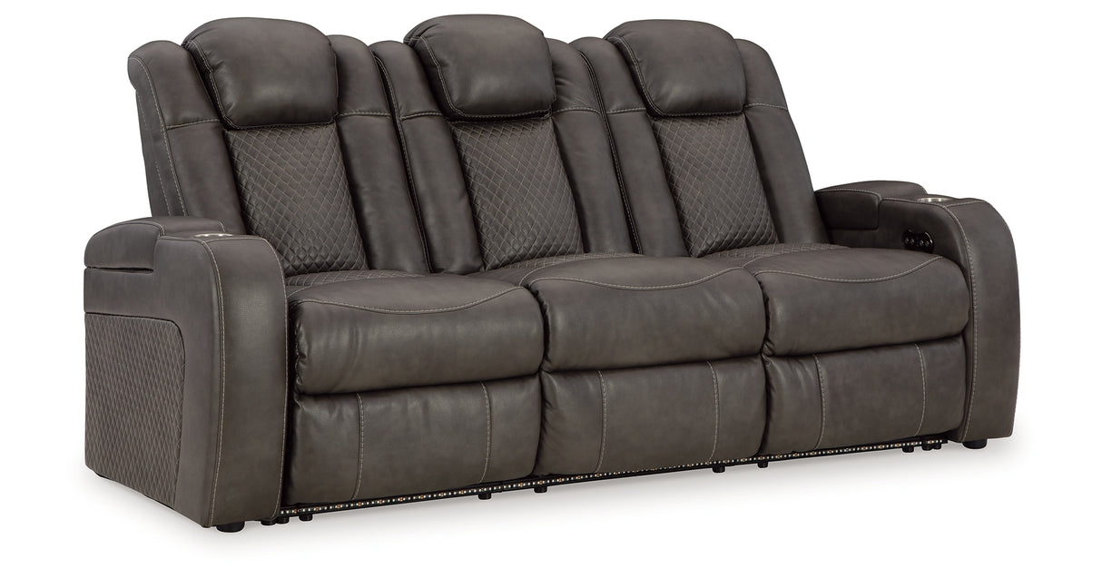 Fyne-Dyme Shadow Power Reclining Sofa, Loveseat and Recliner from Ashley Furniture - Luna Furniture