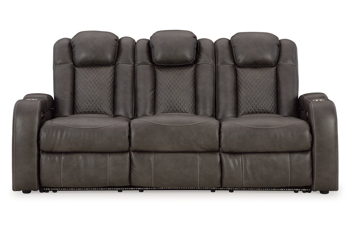 Fyne-Dyme Shadow Power Reclining Sofa, Loveseat and Recliner from Ashley - Luna Furniture
