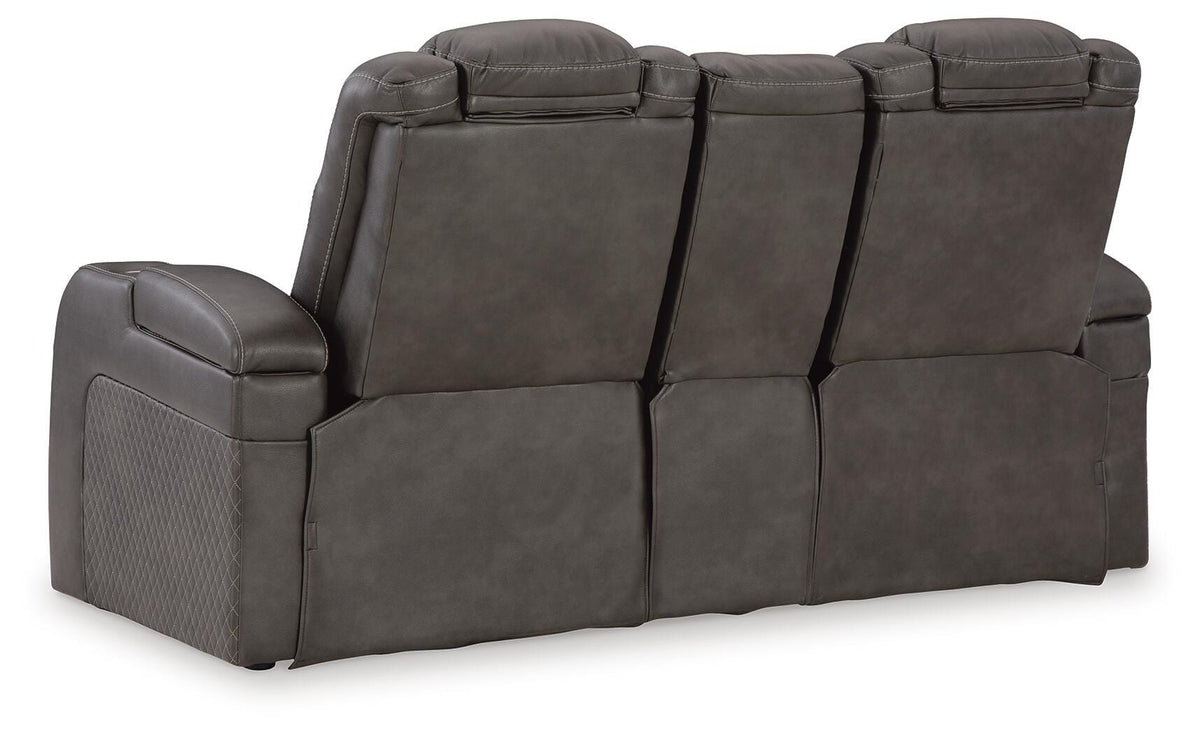 Fyne-Dyme Power Reclining Loveseat and Recliner from Ashley - Luna Furniture