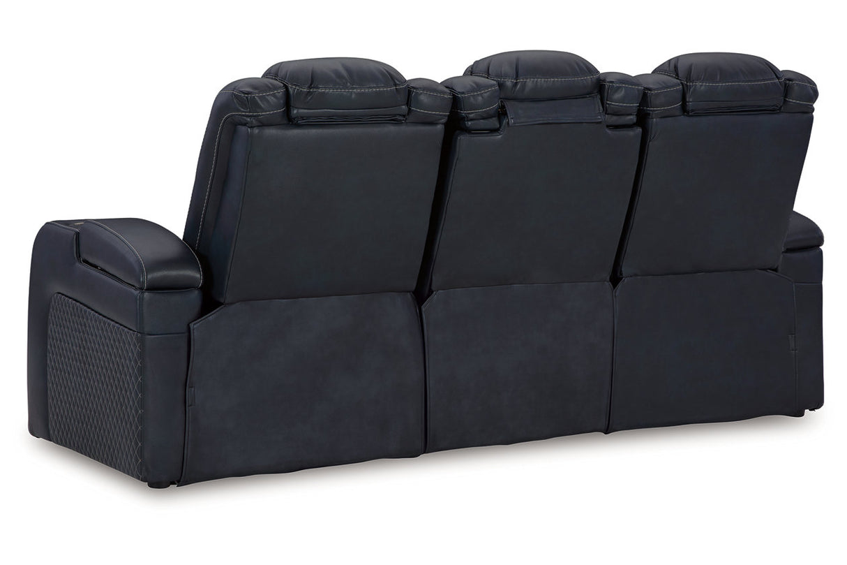 Fyne-Dyme Sapphire Power Reclining Sofa, Loveseat and Recliner from Ashley - Luna Furniture