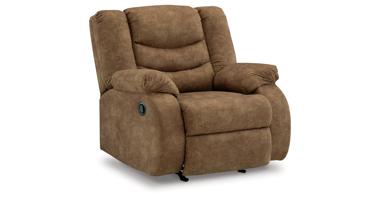 Partymate 2-Piece Sectional with Recliner in Brindle from Ashley Furniture - Luna Furniture