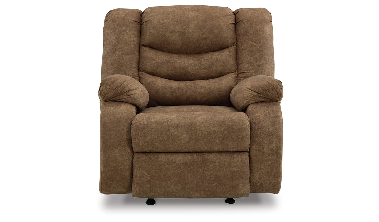 Partymate 2-Piece Sectional with Recliner in Brindle from Ashley Furniture - Luna Furniture