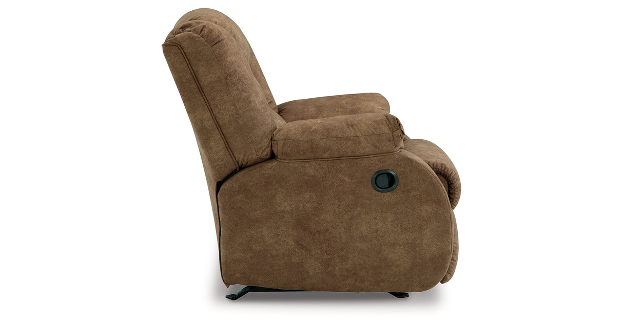 Partymate 2-Piece Sectional with Recliner in Brindle from Ashley Furniture - Luna Furniture