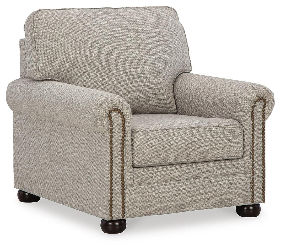 Gaelon Dune Chair and Ottoman from Ashley Furniture - Luna Furniture