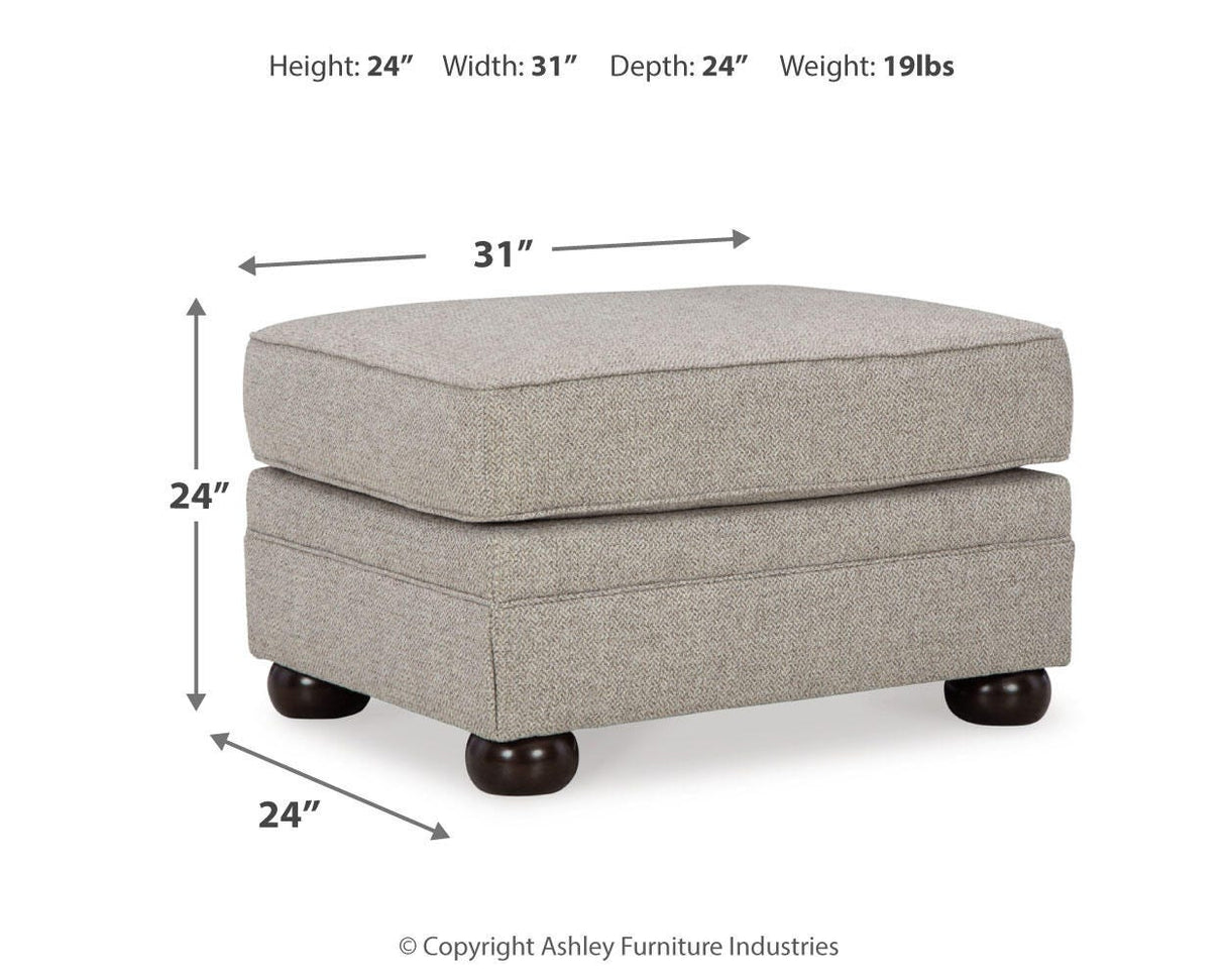 Gaelon Dune Chair and Ottoman from Ashley Furniture - Luna Furniture