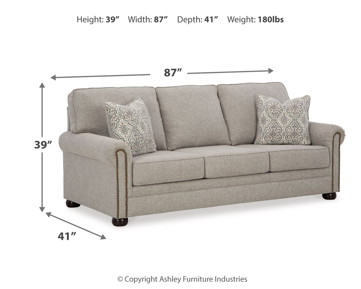 Gaelon Dune Sofa, Loveseat, Chair and Ottoman from Ashley - Luna Furniture