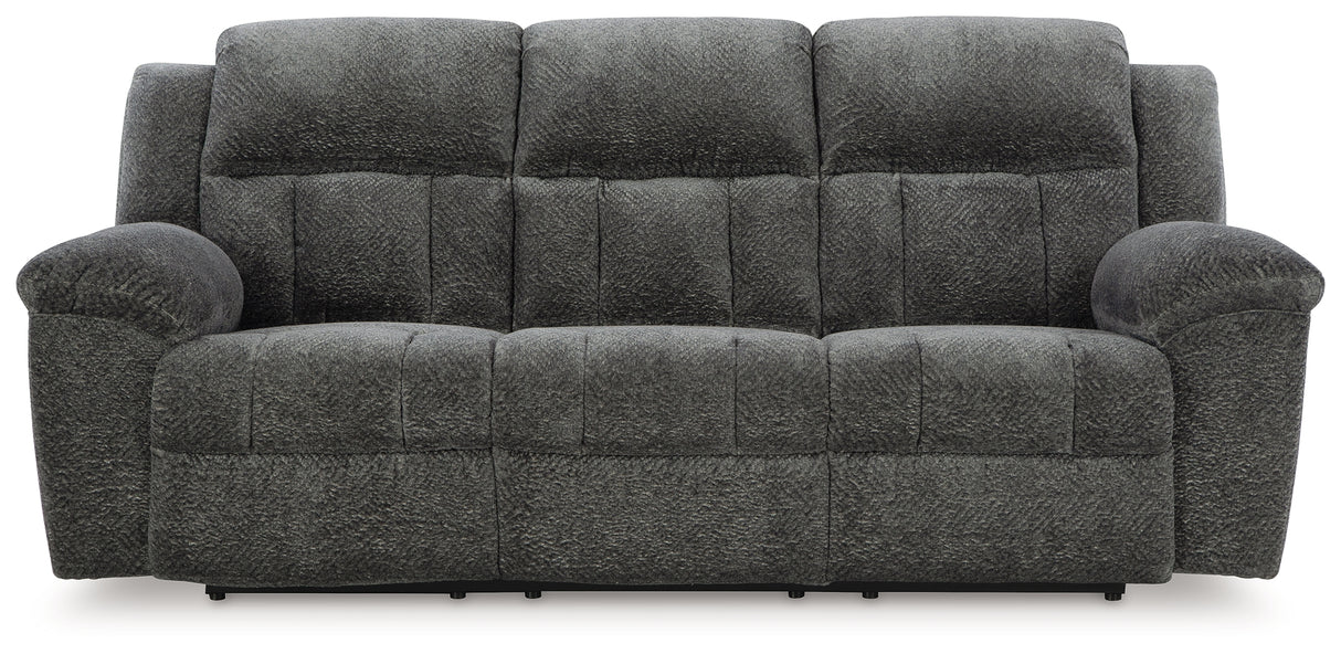 Frohn Graphite Reclining Sofa and Loveseat from Ashley Furniture - Luna Furniture