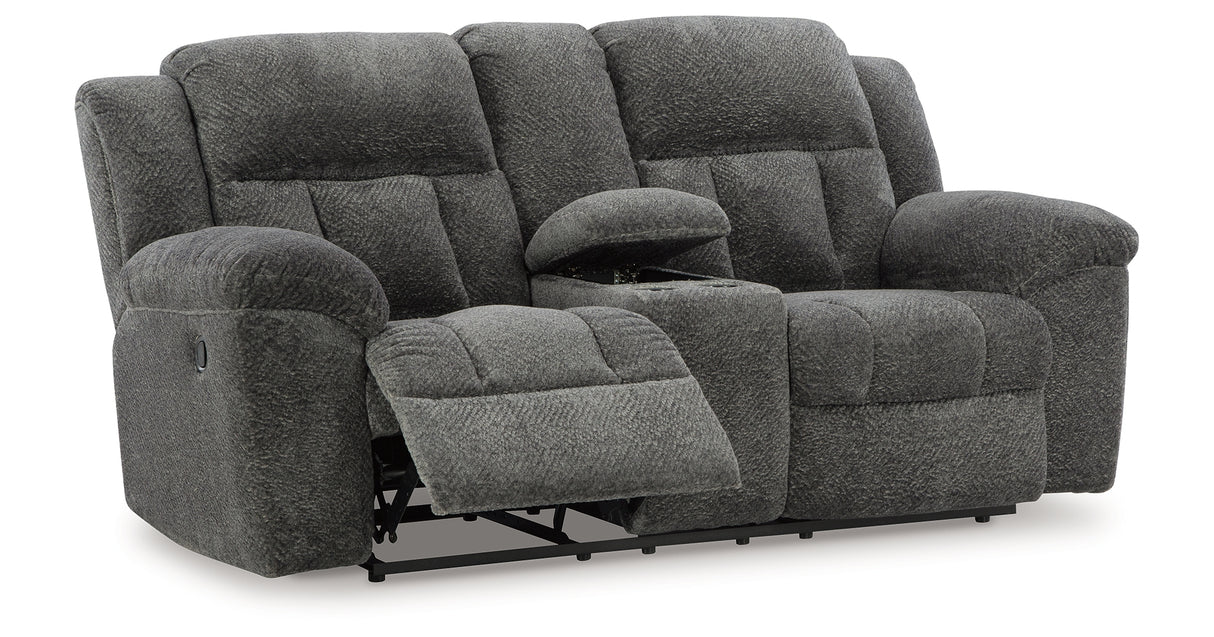 Frohn Sofa and Loveseat in Graphite from Ashley Furniture - Luna Furniture