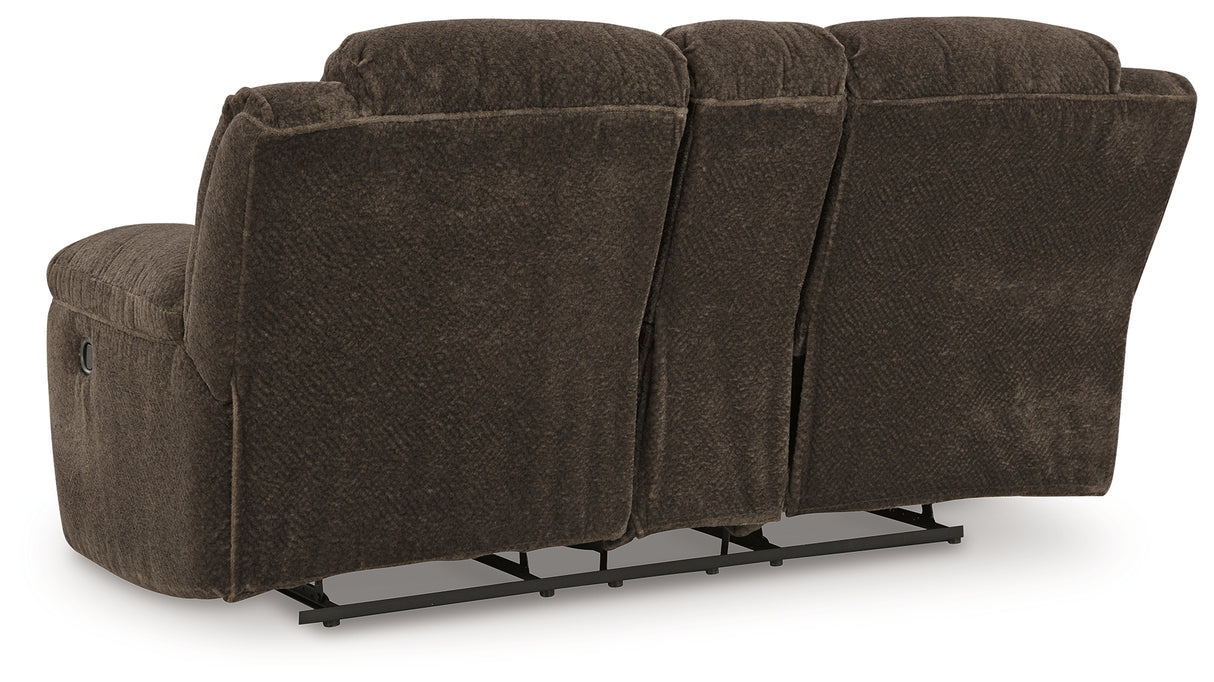 Frohn Chocolate Reclining Sofa and Loveseat from Ashley Furniture - Luna Furniture
