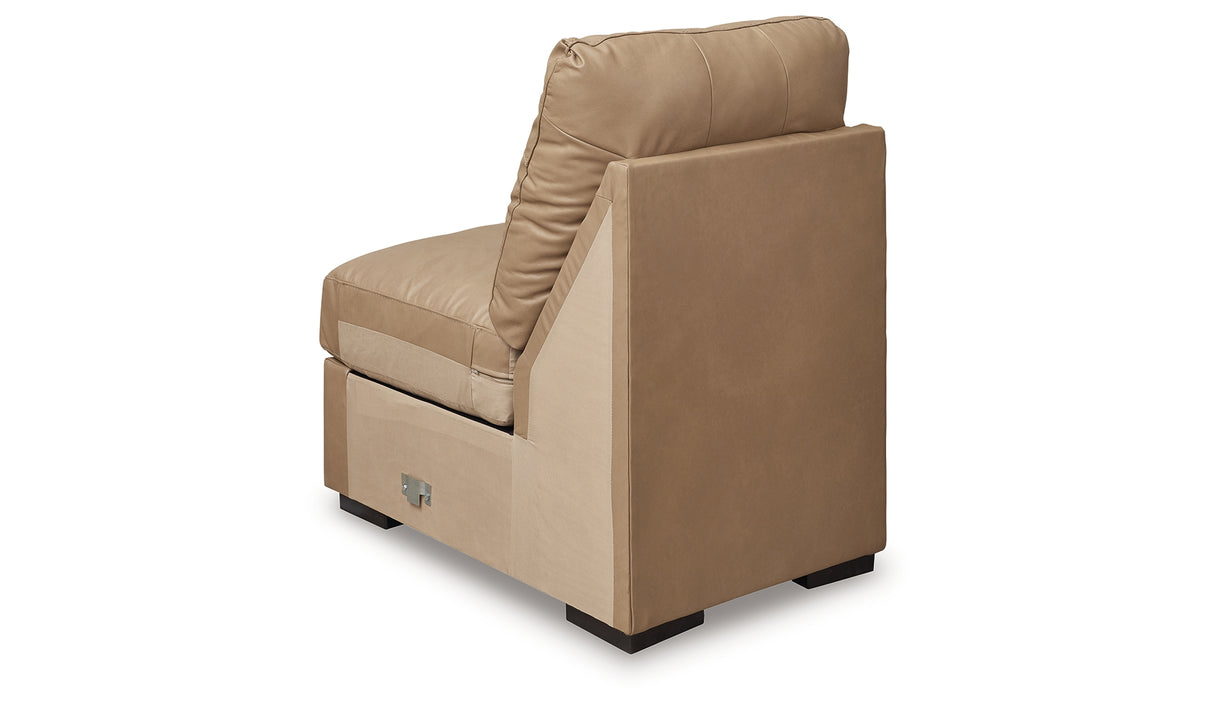 Bandon Toffee Armless Chair from Ashley Furniture - Luna Furniture