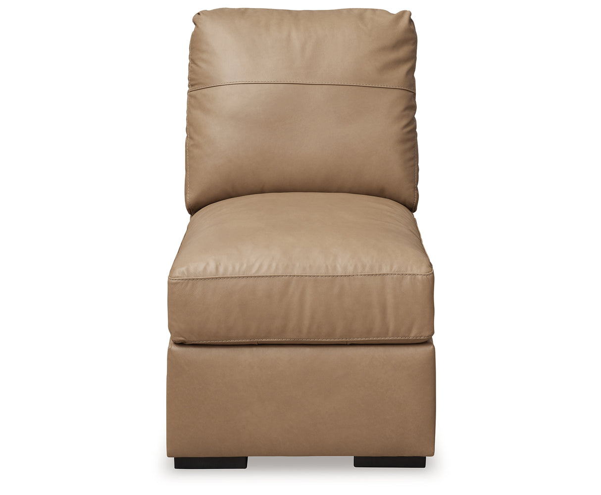 Bandon Toffee Armless Chair from Ashley Furniture - Luna Furniture