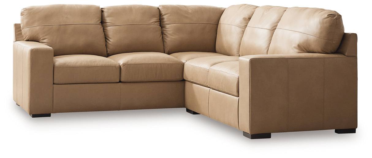 Bandon Toffee 2-Piece Sectional from Ashley - Luna Furniture