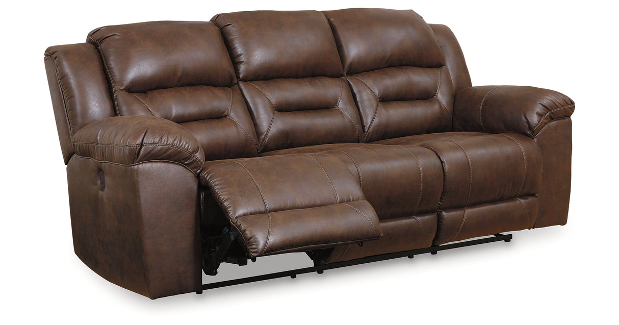 Stoneland Chocolate Power Reclining Sofa and Loveseat from Ashley Furniture - Luna Furniture